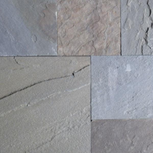 Outdoor Living Supply ~ Pattern Flagstone, PA Bluestone Full Color 1"-ServeScape