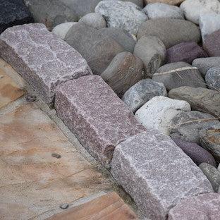 Outdoor Living Supply ~ Mountain Tumbled Cobble, Pink-ServeScape