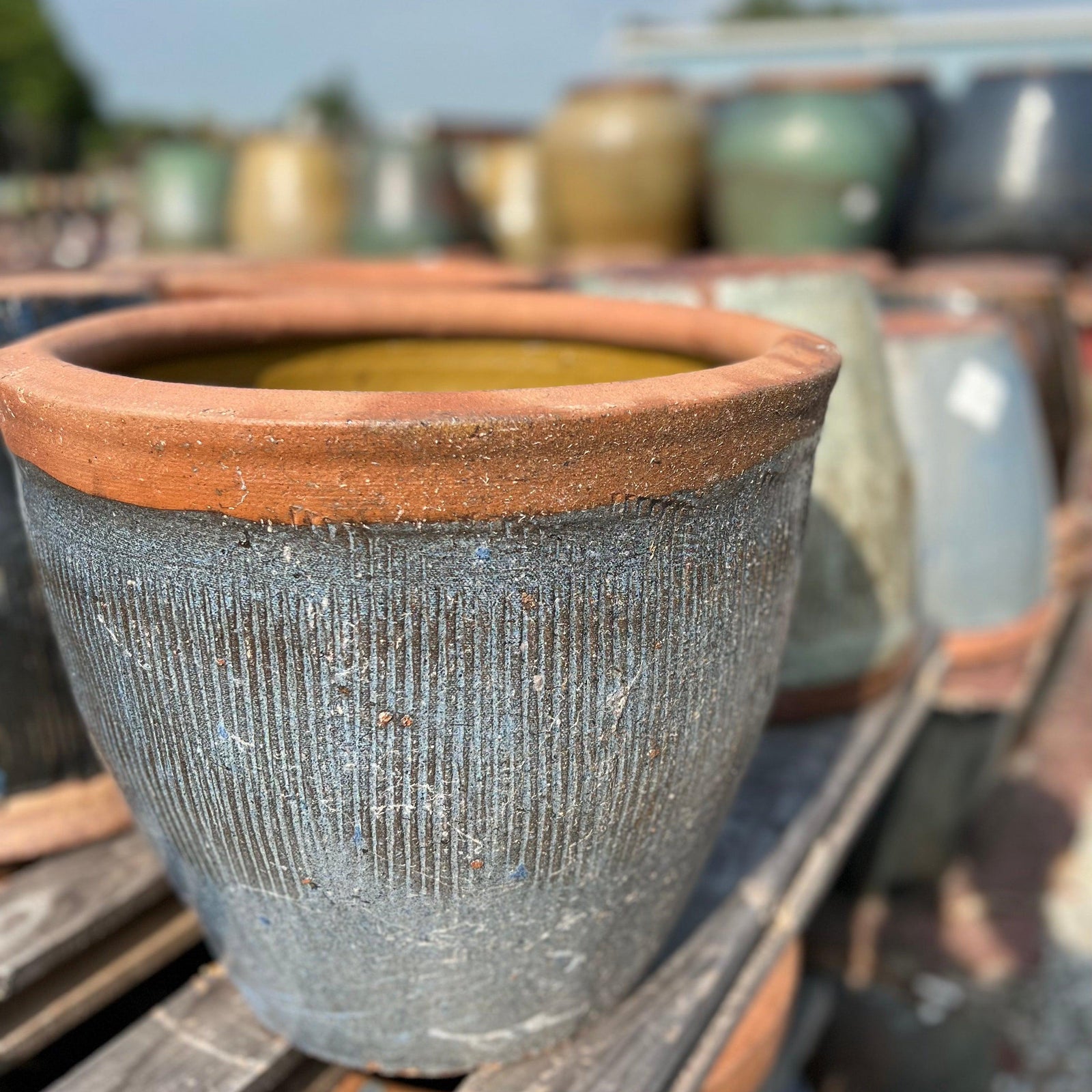 Outdoor ~ Ridge Blue Pot-ServeScape