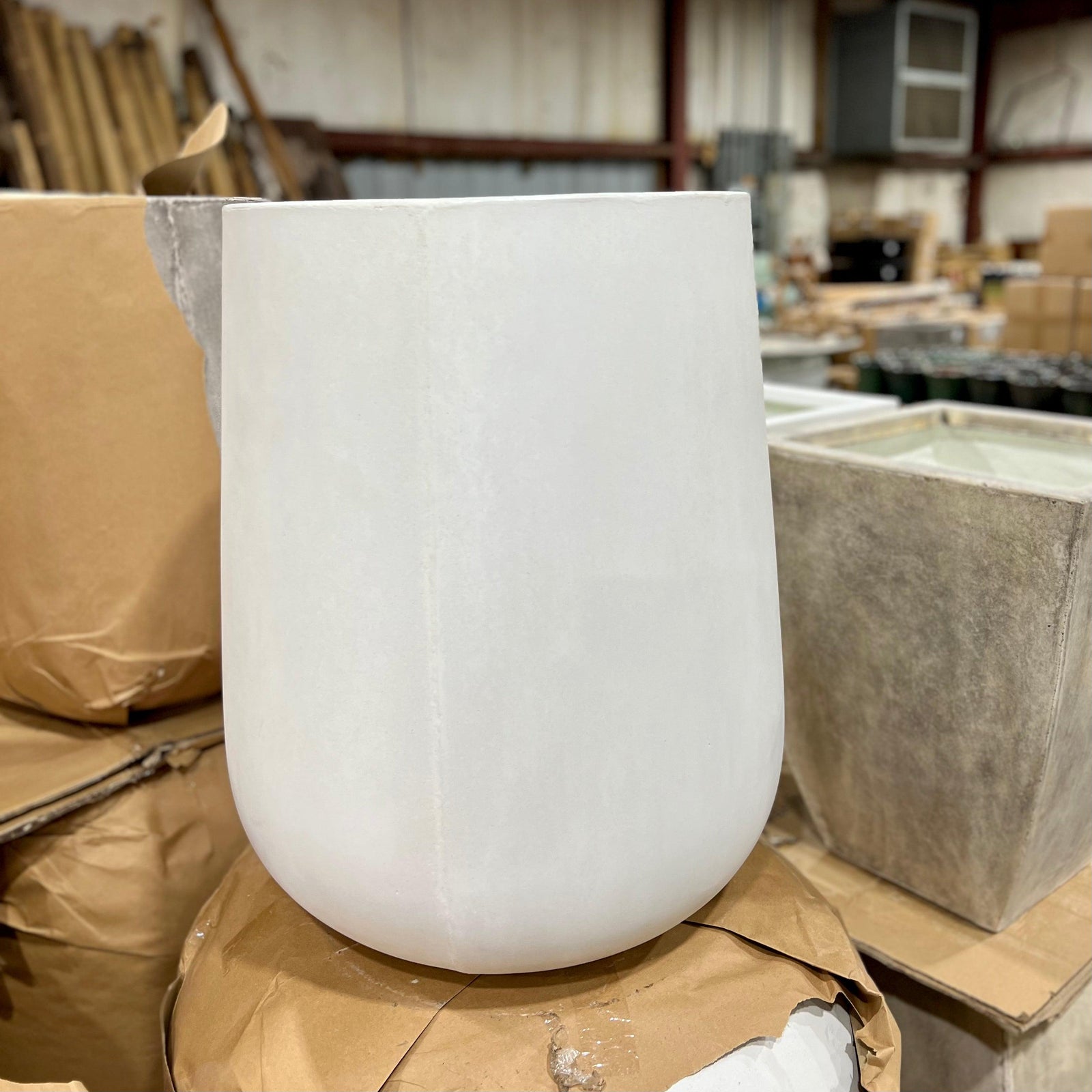 Outdoor ~ Fiberstone Tulip Pot-ServeScape