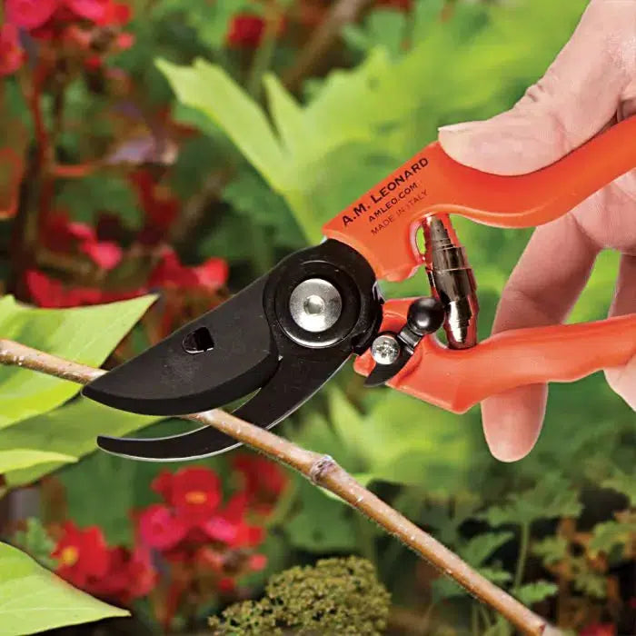 A.M Leonard ~ Ergonomic Bypass Pruner with Molded Grip 1 Inch Cut Capacity-ServeScape