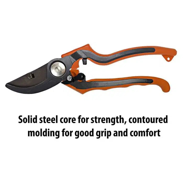 A.M Leonard ~ Ergonomic Bypass Pruner with Molded Grip 1 Inch Cut Capacity-ServeScape