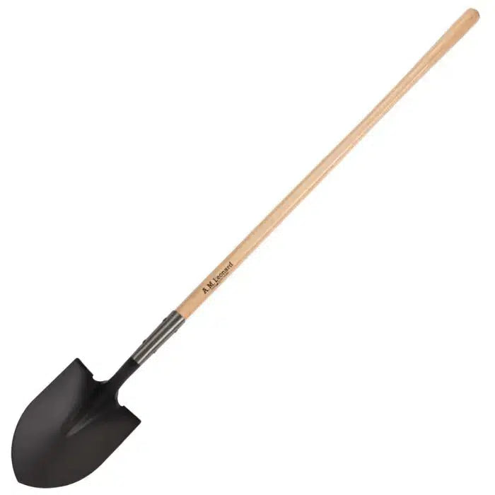 A.M Leonard ~ Round Point Closed Back Shovel 48 Inch Hardwood Handle-ServeScape