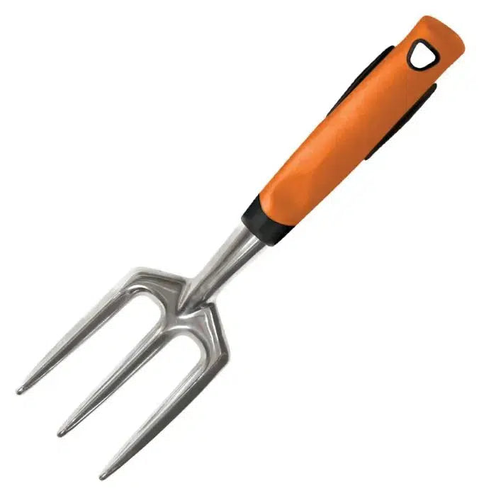 A.M Leonard ~ Solid Cast Aluminum Hand Fork with Gel Grip-ServeScape