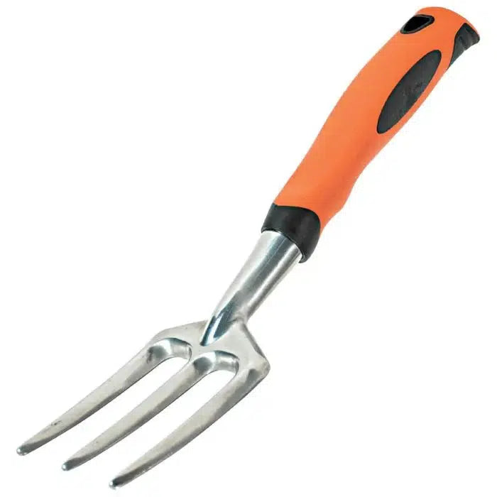 A.M Leonard ~ Solid Cast Aluminum Hand Fork with Gel Grip-ServeScape