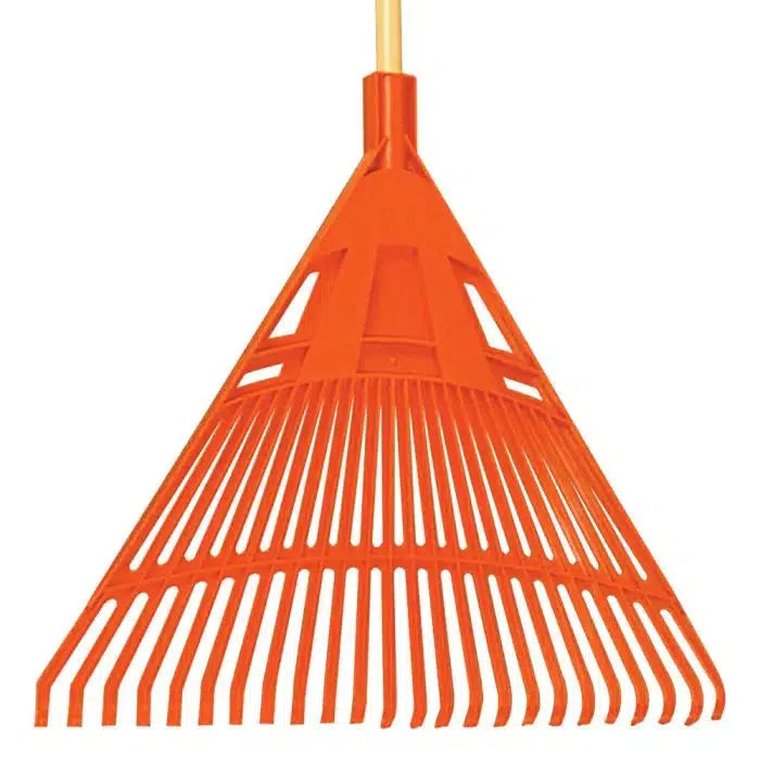 A.M Leonard ~ 24-Inch Wide Poly Rake with Hardwood Handle-ServeScape