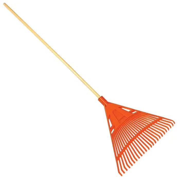 A.M Leonard ~ 24-Inch Wide Poly Rake with Hardwood Handle-ServeScape