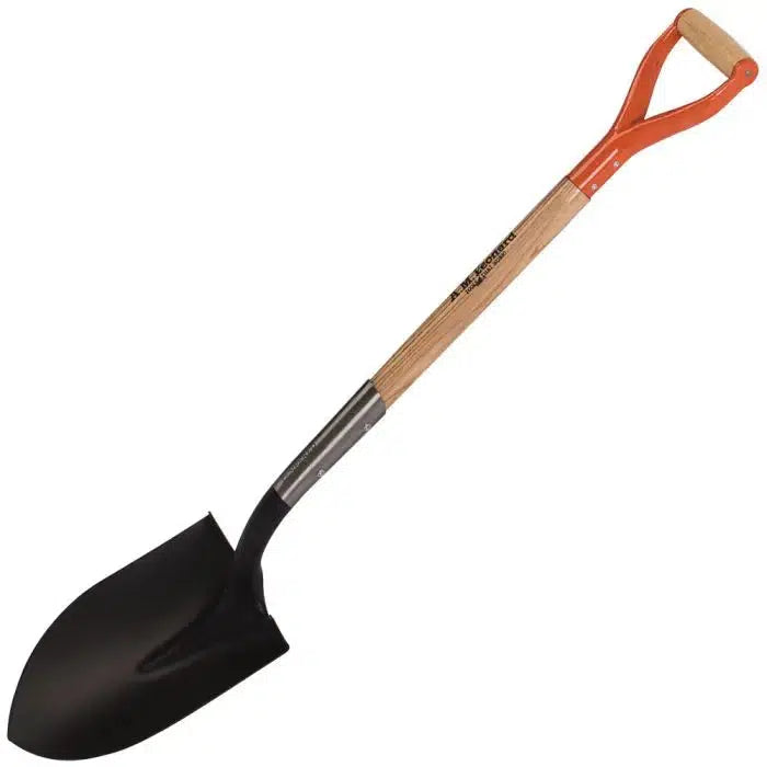 A.M Leonard ~ Round Point Open Back Shovel with D-Grip Hardwood Handle-ServeScape